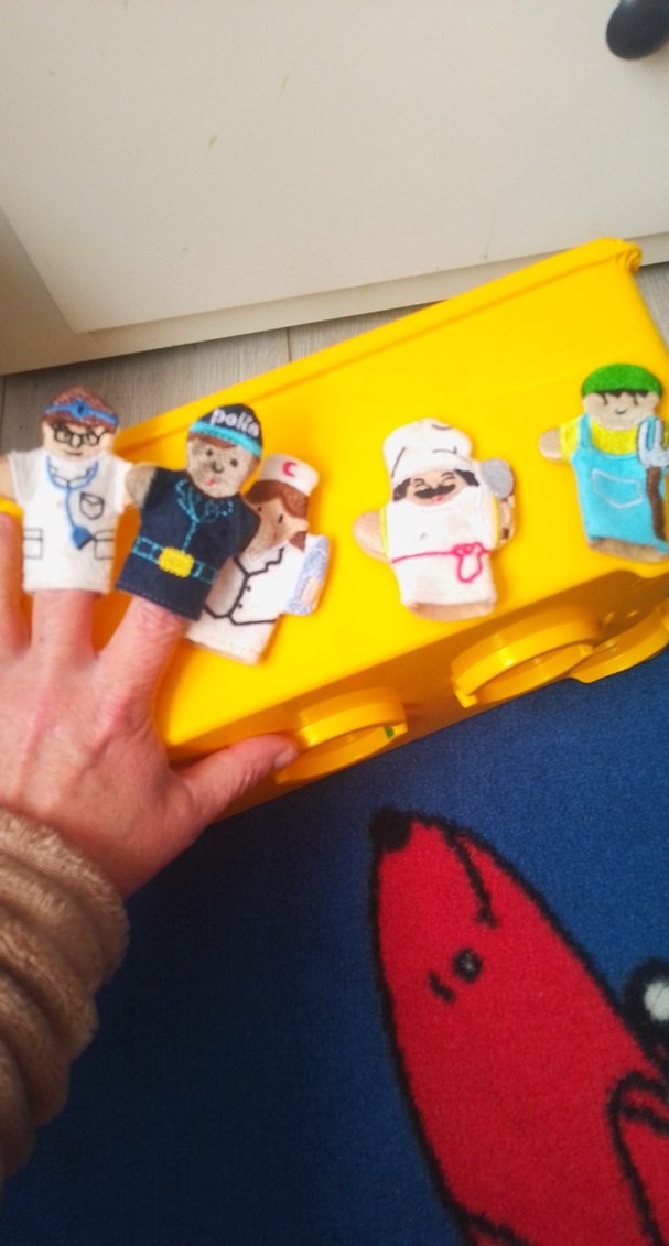 Renkli Parmak Kuklaları Seti - Görsel 2