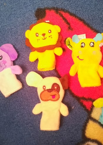 Renkli Hayvan Parmak Kuklaları Seti - Görsel 2