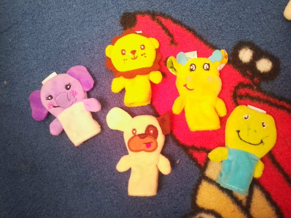 Renkli Hayvan Parmak Kuklaları Seti - Görsel 2