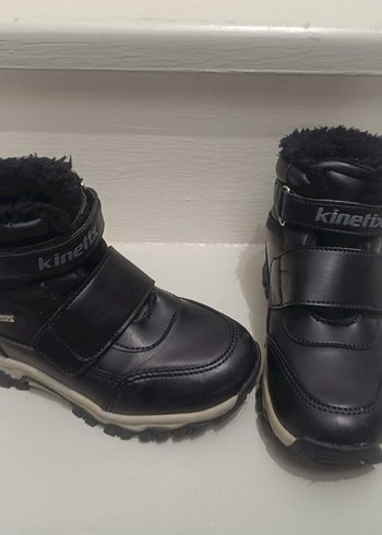 Çocuk Siyah Tokalı Biker Bot - Görsel 2