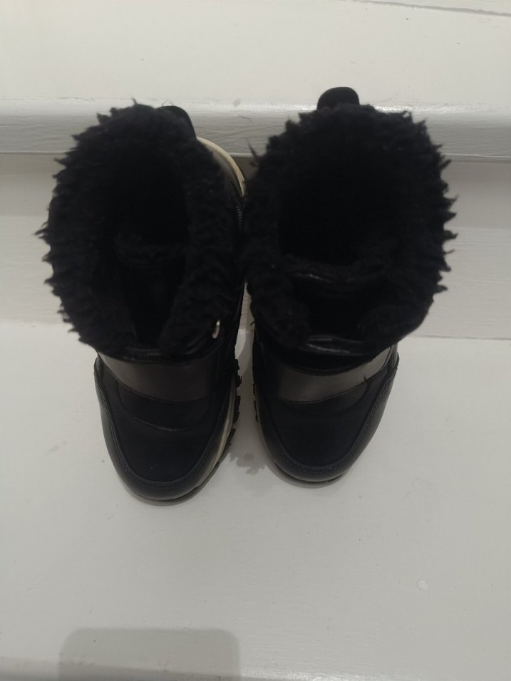 Çocuk Siyah Tokalı Biker Bot - Görsel 4