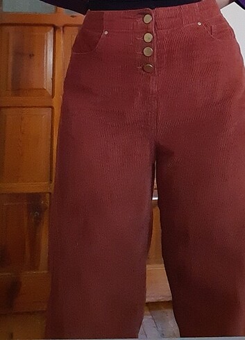 Kadife Fitilli Pantolon
