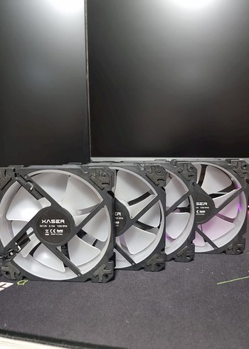 Xaser Fan Kasa CF02 47CFM 1100RPM 12CM Raınbow