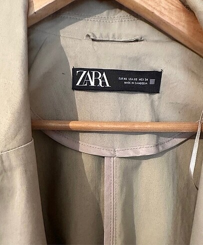 xs Beden Zara trenckot
