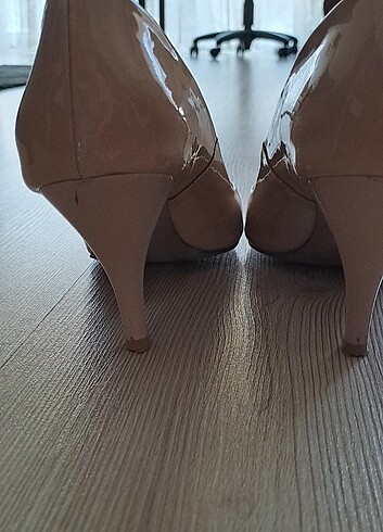 40 Beden ten rengi Renk Stiletto rugan 8 cm