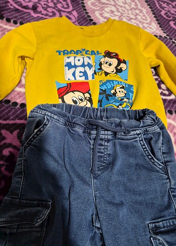 Sarı Uzun Kollu Bebek Erkek Takım - Görsel 7