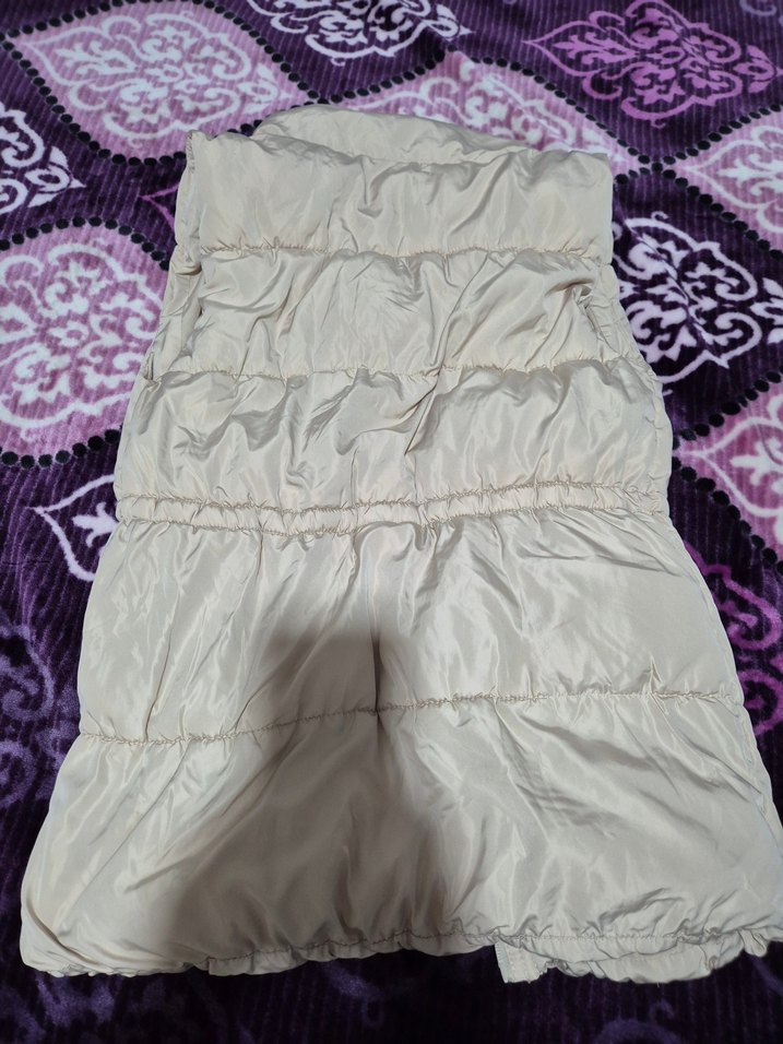 Kürk Detaylı Beyaz Kadın Şişme Yelek - Görsel 5