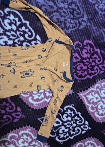 Uzun Kollu Fermuarlı Erkek Bebek Tulum - Görsel 2