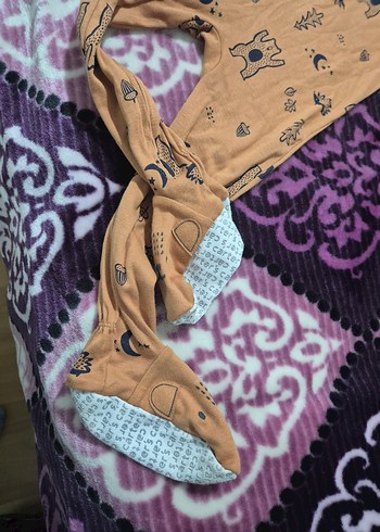 Uzun Kollu Fermuarlı Erkek Bebek Tulum - Görsel 4