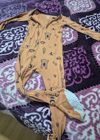 Uzun Kollu Fermuarlı Erkek Bebek Tulum - Görsel 5