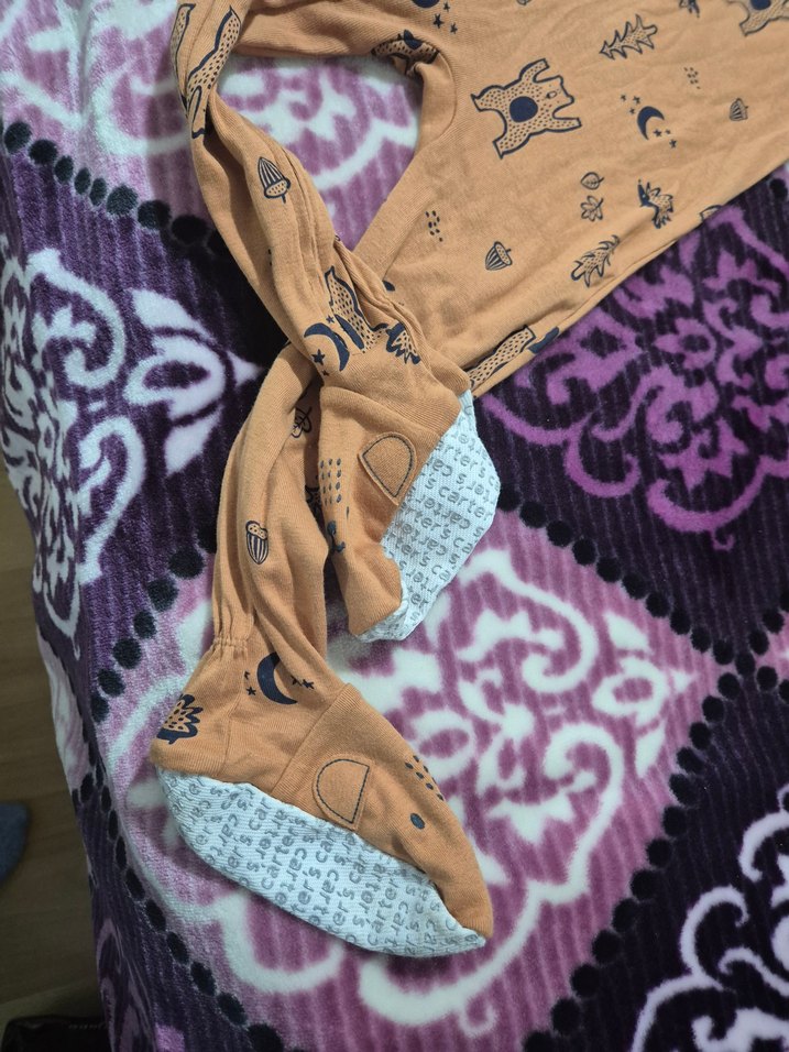 Uzun Kollu Fermuarlı Erkek Bebek Tulum - Görsel 4