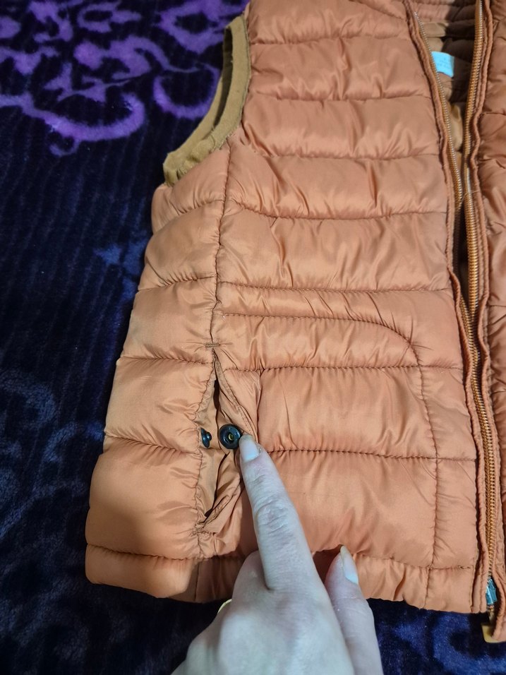 Kahverengi Kürklü Çocuk Kışlık yelek - Görsel 5