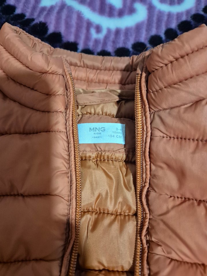 Kahverengi Kürklü Çocuk Kışlık yelek - Görsel 4