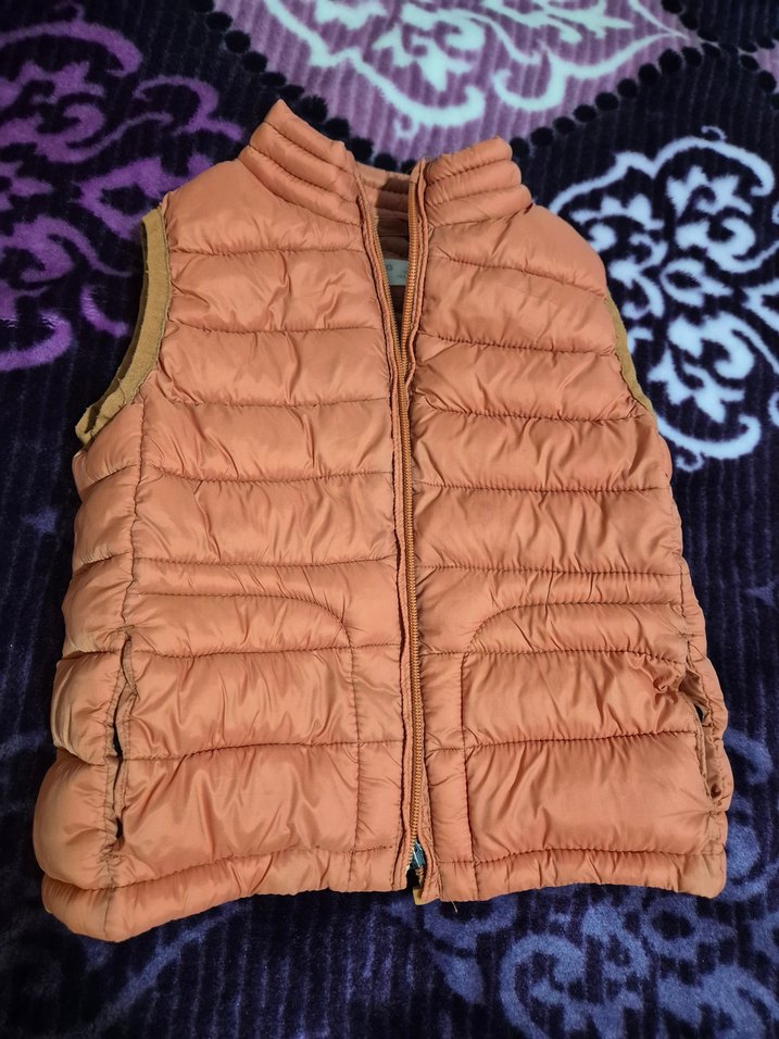 Kahverengi Kürklü Çocuk Kışlık yelek - Görsel 3