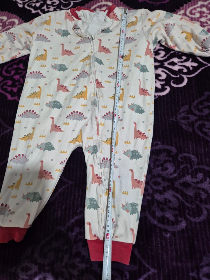 Çocuklar için Çok Renkli Baskılı tulum - Görsel 2