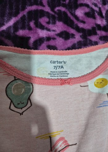 Kız Çocuk Pembe Pamuklu Uzun Kollu Pijama - Görsel 4