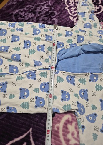 Mavi Baskılı Erkek Bebek Tulum - Görsel 2