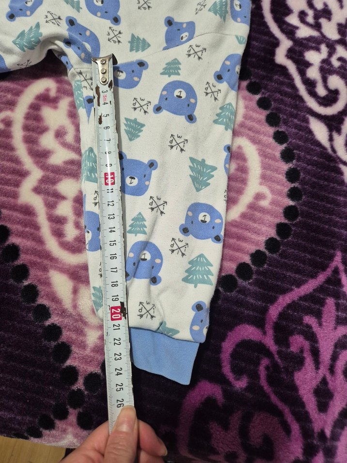 Mavi Baskılı Erkek Bebek Tulum - Görsel 3