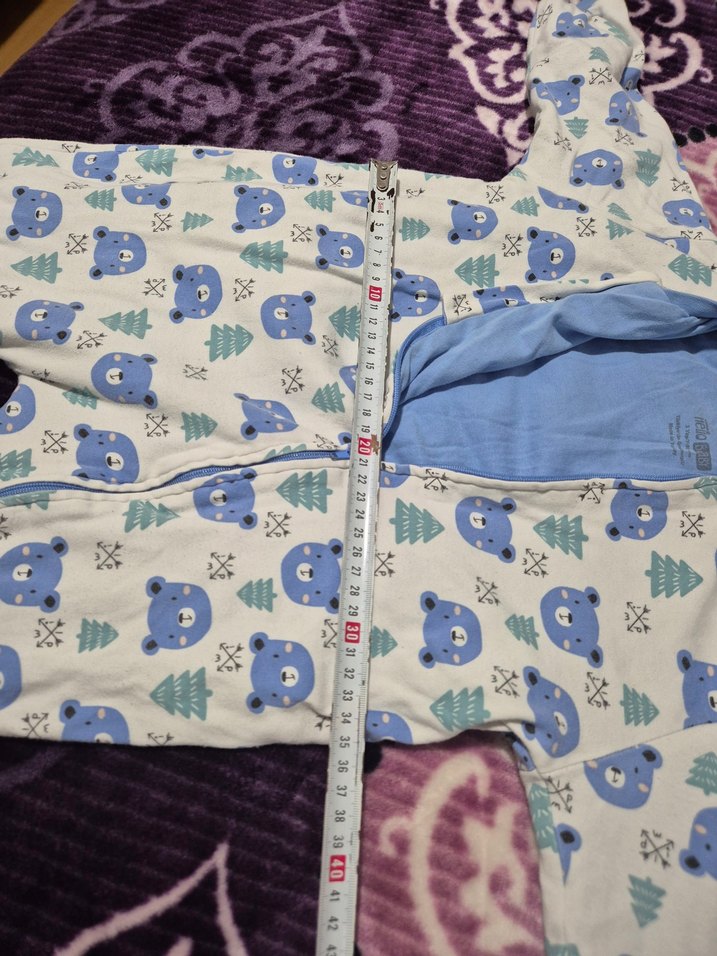 Mavi Baskılı Erkek Bebek Tulum - Görsel 2