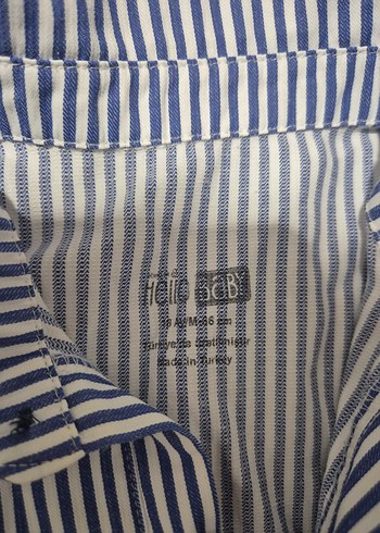 Çizgili Bebek Tulum, Kısa Kollu, Düğmeli - Görsel 2