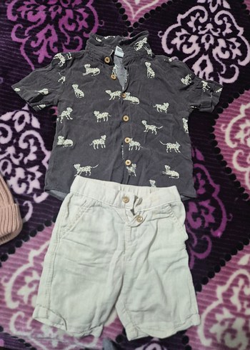 Gri Pamuklu Uzun Kollu Hamile Gömleği - Görsel 3