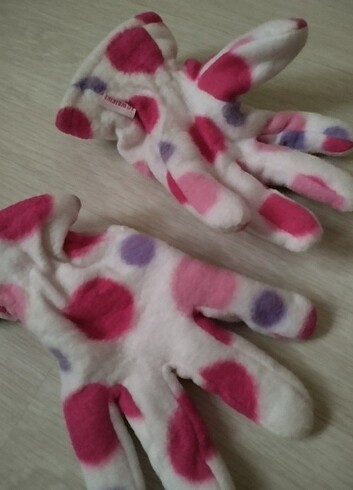 5 6 yaş kışlık yumuşak dokulu eldiven - Görsel 4