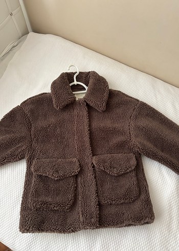 Kahverengi Peluş Kadın Ceket