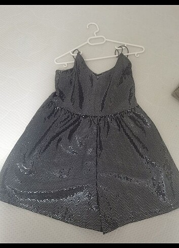H&M MİNİ PARLAK h&M Kısa mini elbise