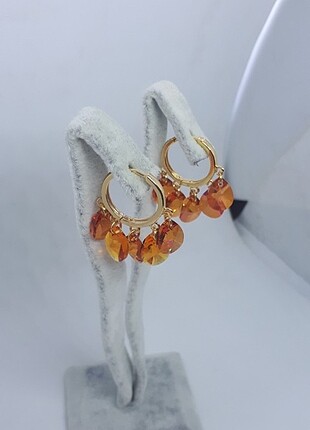 Swarovski drop taşlı shakira küpe