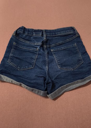 likralı kot şort - Görsel 6