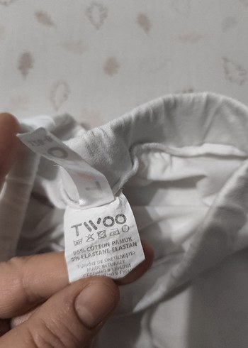 Beyaz  Çocuk Pamuklu Rahat Tayt - Görsel 5