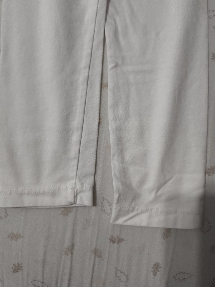 Beyaz  Çocuk Pamuklu Rahat Tayt - Görsel 2