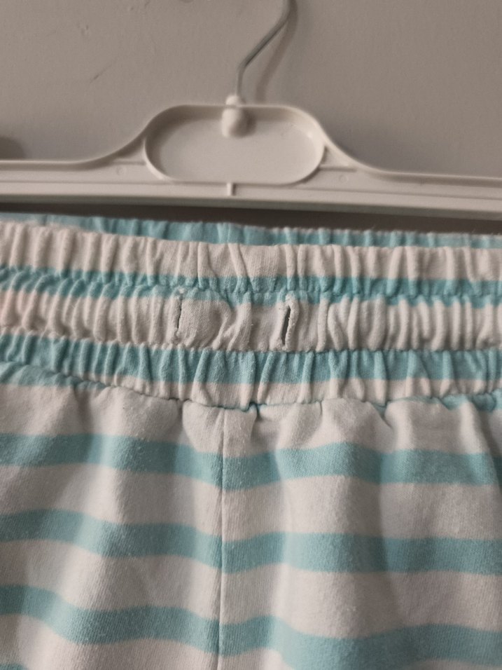 Çizgili Mavi Çocuk Şortu - Görsel 3