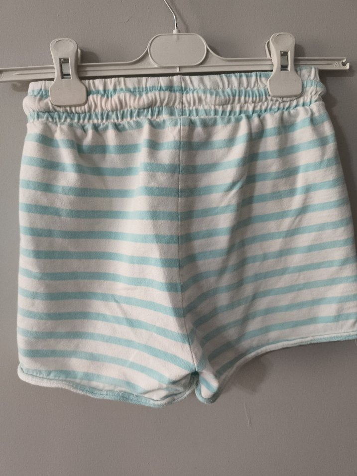 Çizgili Mavi Çocuk Şortu - Görsel 5