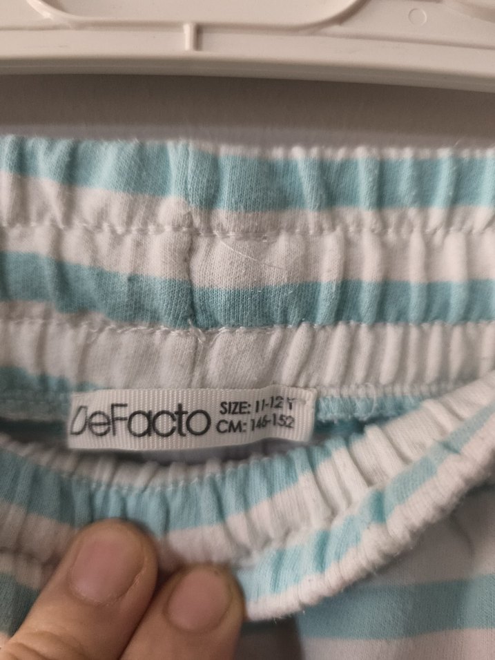 Çizgili Mavi Çocuk Şortu - Görsel 4