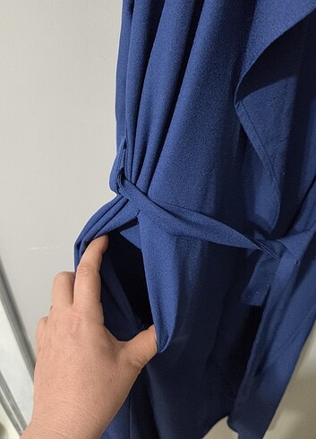 42 Beden lacivert Renk Kaftan kimono