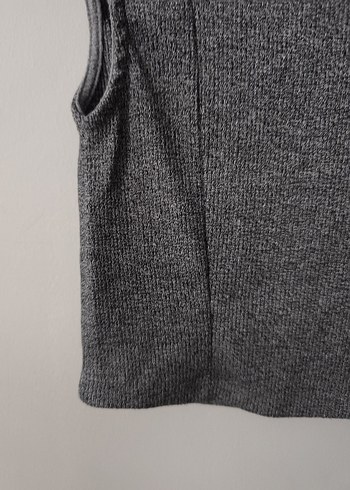Diğer Kadın Gri Kısa Crop Top