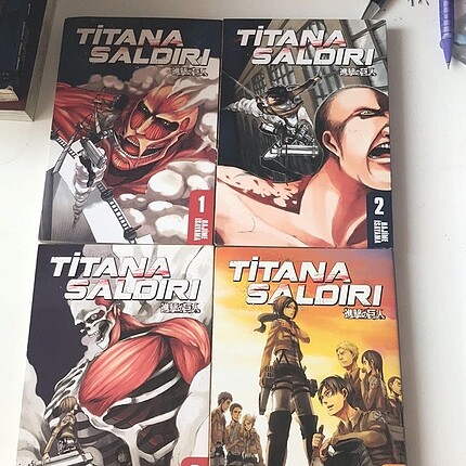 attack on titan, titana saldırı 1-2-3-4