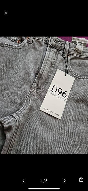 38 Beden gri Renk Stradivarius jean