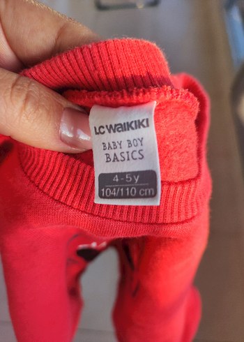 Erkek Çocuk Kırmızı Baskılı Sweatshirt - Görsel 3