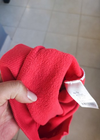 Erkek Çocuk Kırmızı Baskılı Sweatshirt - Görsel 2