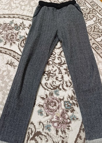 Gri Kadın Midi Kumaş pijama - Görsel 2