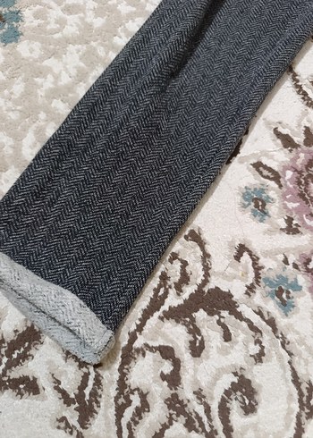 Gri Kadın Midi Kumaş pijama - Görsel 3