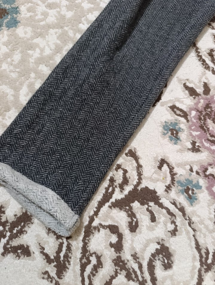 Gri Kadın Midi Kumaş pijama - Görsel 3