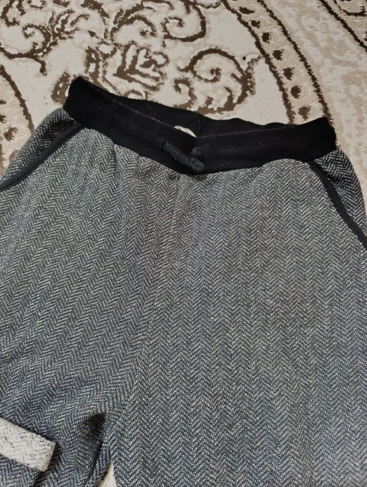 Gri Kadın Midi Kumaş pijama - Görsel 5