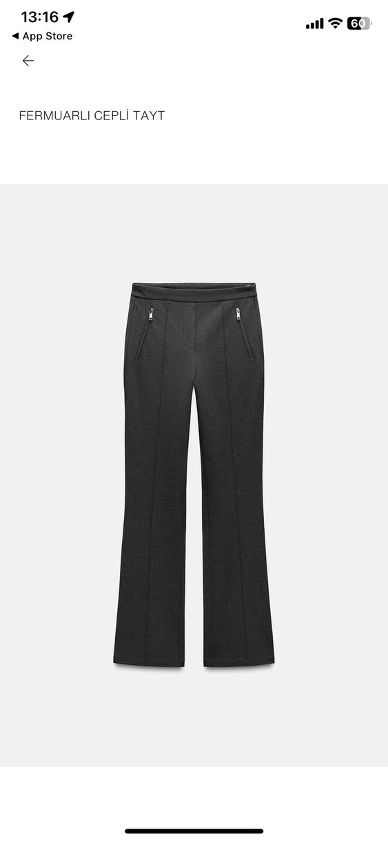 ZARA CEP DETAYLI TAYT PANTOLON - Görsel 2