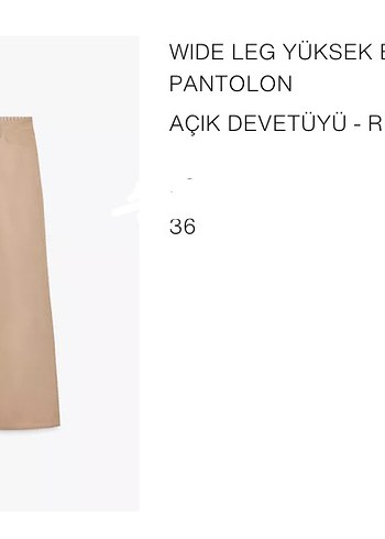 Zara kadın wide leg pantolon - Görsel 2
