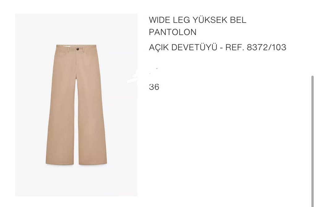 Zara kadın wide leg pantolon - Görsel 2