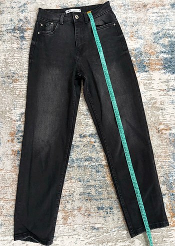 Zara Siyah mom jean - Görsel 4