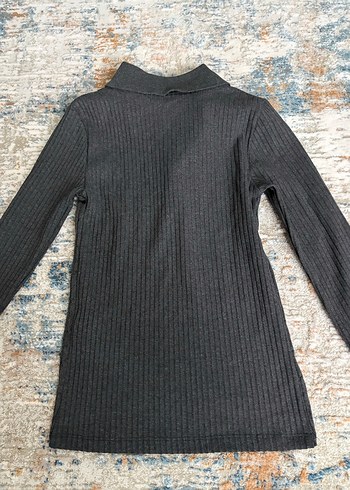 ZARA Saç Örgülü Gri Polo Yaka Kazak - Görsel 7